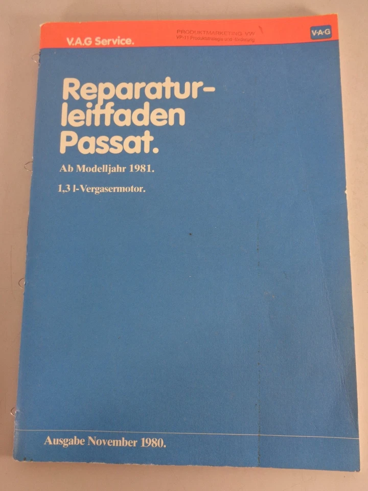 Manual de Taller / Guía de Reparación VW Passat B2 Motor 1,3L De 1980 - Imagen 1 de 1