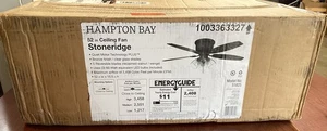 NEW SEALED Hampton Bay Stoneridge 52” Bronze Hugger LED Ceiling Fan C5 - Picture 1 of 1