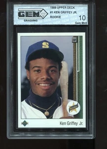 Ken Griffey Jr. Rookie 1989 Upper Deck #1 RC HOF Seattle Mariners gema como nueva 10 - Imagen 1 de 2