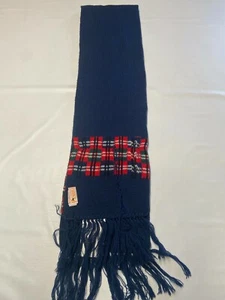 PENDLETON Blue Vintage USA Made Wool Scarf NEW NWT Town And Country - Picture 1 of 4