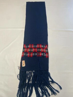 Bufanda de lana PENDLETON azul vintage hecha en EE. UU. NUEVA NUEVA CON ETIQUETAS Town And Country Foto 1 de 4