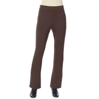 Slacks pull on IMAN Original stretchy PONTE Boot-Cut Pants SIZE & COLOR 722609 - Image 1 of 4
