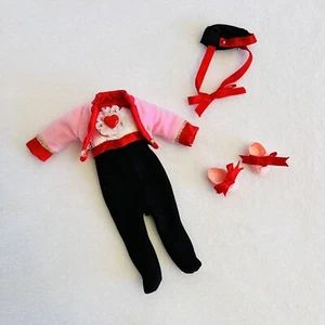 Vintage Doll Dress Bodysuit Clothes Ginny Dolls Jacket Shoes Hat 1980s Heart - Picture 1 of 6