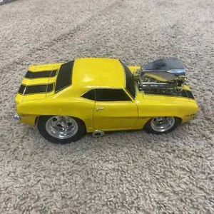 2000 Muscle Machines 1969 Chevy Camero Z/28 Yellow/Black Stripes 1:18 Scale - Imagen 1 de 5