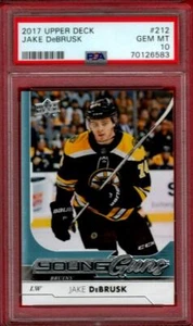 2017-18 UPPER DECK JAKE DEBRUSK YOUNG GUNS ROOKIE #212 PSA 10 UD RC YG GC - Picture 1 of 1