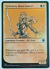 MTG Adventures Forgotten Realms TRELASARRA, MOON DANCER 346 U Showcase FOIL M/NM