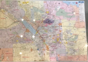 Mapa de pared laminado (MW) del condado de Syracuse y Onondaga - Imagen 1 de 1