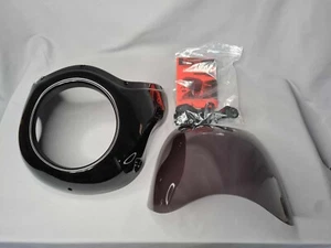 Pannello carena faro parabrezza parabrezza nero Kawasaki Z650RS 2021-2025 - Foto 1 di 14