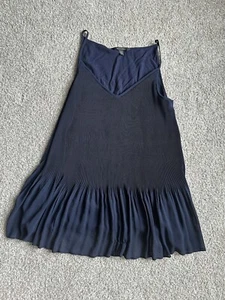 Banana Republic Top Tank Blouse Size M Navy - Picture 1 of 5