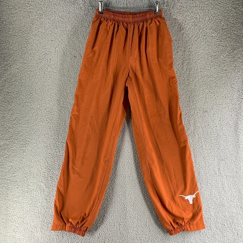 Vintage Nike Texas Nylon Wind Pants XS Joggers Pockets Longhorns UT Orange Cover