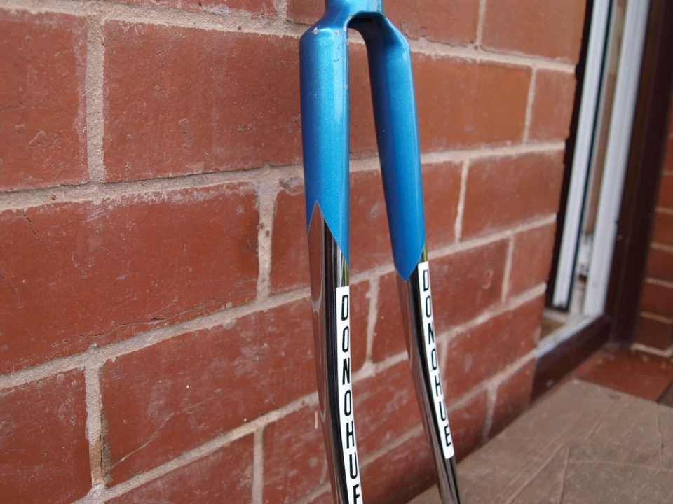 Donohue vintage 1″ threaded chrome steel track forks 700c 1980s Gipiemme - Image 1 of 4