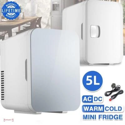 Mini Fridge 5L Portable Table Top Electric Small Cooler Warmer Ice Box Car Home - Image 1 of 4