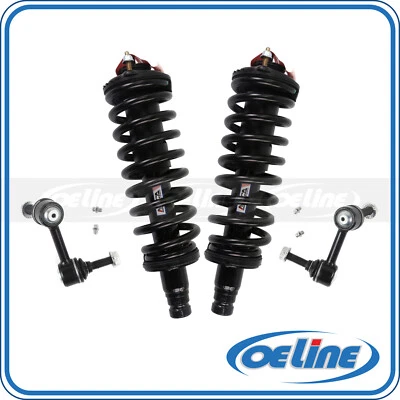 2x Front Struts Coil Springs w/ Sway Bar for 02-03 Chevrolet Trailblazer - Изображение 1 из 4