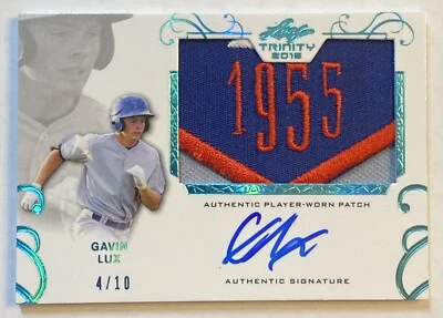 2016 Leaf Trinity Gavin Lux Patch & Auto /10 - Image 1 of 2
