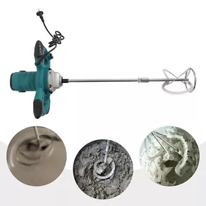 2100W Electric Cement Mixer Plaster Mortar Render Paint Tile Adhesive AU - Picture 1 of 18