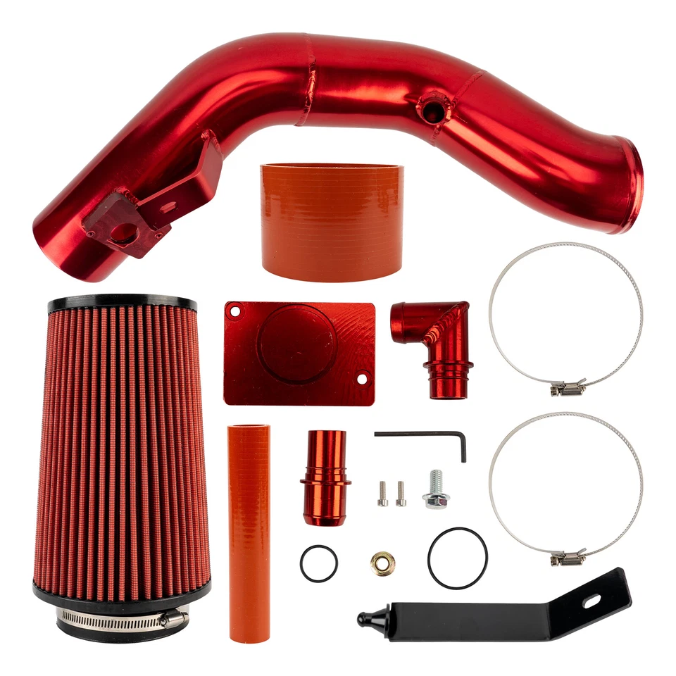 Kit de admisión de aire frío rojo para 03-2007 Ford F250 F350 F450 F550 57-2546-1 6,0 L Foto 1 de 4