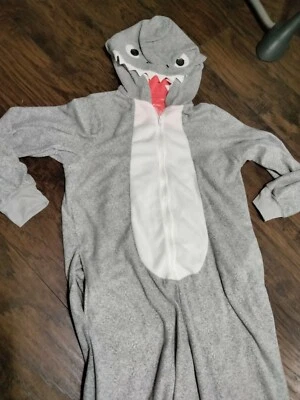 Xhilaration Mujer Tiburón Pijama Una Pieza Disfraz m/l m l Mamá Gris Mono  Foto 1 de 4