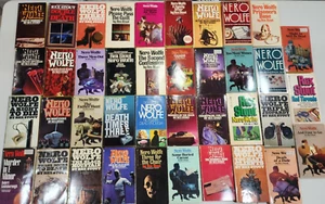 Rex Stout Nero Wolfe Mystery, Lot of 39 Paperbacks, Trade Paperback - Good - Picture 1 of 4