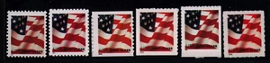 2002 US SC 3620 3621 3622 3623 3624 3625 American Flags First Class MNH - Picture 1 of 2