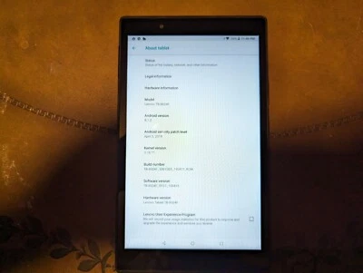 Lenovo Tab 4 16GB, Wi-Fi, 8 inch Tablet - Slate Black - Fully Working - Image 1 of 4