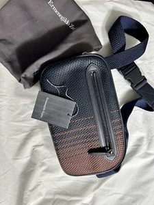 $1695, nuevo con etiquetas bolsa de viaje tela de pellets Zegna, bandolera - Imagen 1 de 24