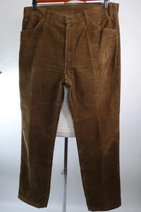 Vintage Levi's 519 Corduroy Jeans Size 36 x 29 From 1980's Made In USA - Picture 1 of 7
