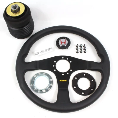 HONDA Genuine ACURA NSX-R NA1 NA2 Full Set MOMO Black Stitch Steering Wheel OEM - Image 1 of 4