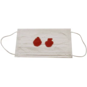 OP-Maske mit Fake-Blut, Halloween, Karneval, Accessoire - Bild 1 von 1