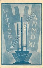 Fascismo - Inaugurazione del comune di Littoria (Latina) / illustratore Riccardi