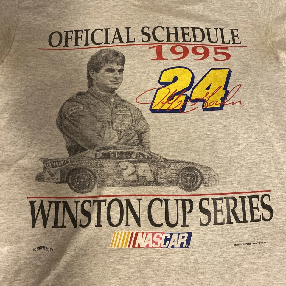 De colección NASCAR Jeff Gordon 1995 Winston Cup Series Calendario Sobre la Nuez moscada Talla M Foto 1 de 4