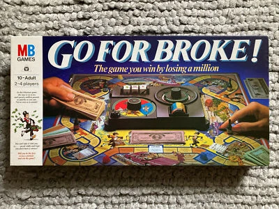 Vintage Classic 1985 MB Go For Broke Board Game Brilliant Complete - Image 1 of 4
