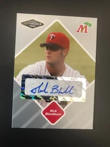 Minnesota Twins Nick Blackburn 2005 autografiado Just Minors - certificado - Imagen 1 de 2
