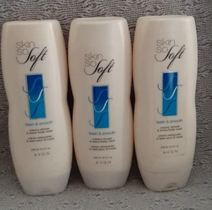AVON SSS FRESH AND SMOOTH CREAMY SHOWER AND SHAVE BODY WASH X 3 - Picture 1 of 1