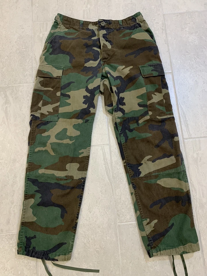 Men's Medium Regular Propper Woodland Camo Military Style Combat Trousers - Image 1 of 4
