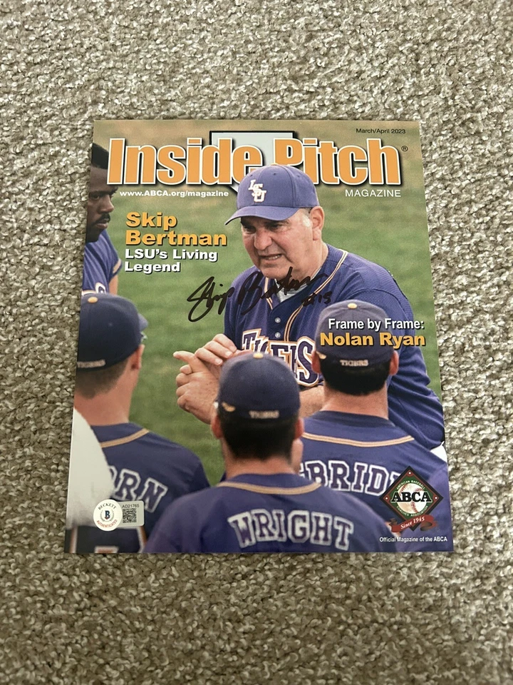 SKIP BERTMAN Signed Autograph 8x10 Photo COOL LSU TIGERS 5 CWS BAS BECKETT B - Image 1 of 1