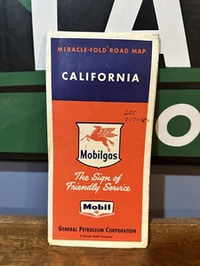 1956 General Petroleum Mobilgas Road Map: California USED - Picture 1 of 2