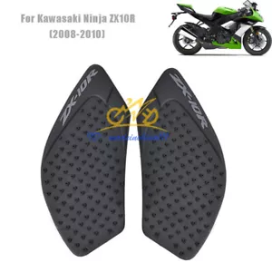 Tank Sider Fuel Knee Grip Protector Sticker Pad For Kawasaki Ninja ZX10R 2008-10 - Bild 1 von 7