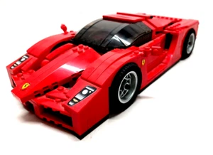 Lego Racers 8652~Assembled Red Enzo Ferrari 1:17 Retired 2009~Please See Photos - Picture 1 of 16