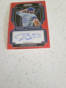 2022 Prizm Rookie Auto Red #RA-BZ Jake Brentz- 13/99!!!   Kansas City Royals - Picture 1 of 2