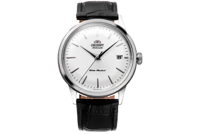 Автоматический белый циферблат Orient Bambino версия 7 38 мм RA-AC0M03S30B RA-AC0M03S - Изображение 1 из 4