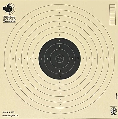 Krüger Appr ISSF 17x17cm Air Pistol 10 meters Targets Olympic Shooting #103