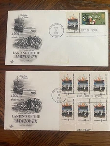 1st Day Covers - Pilgrim Landing / Lincoln Sesquicentennial / Washington 150th - Picture 1 of 4