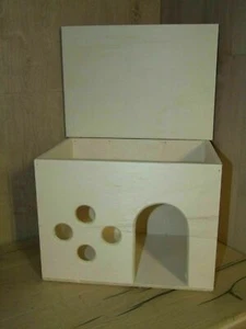 Hasenhaus, Rattenhaus, Spielturm, Nagerhaus aus Material: Pappel - Bild 1 von 4