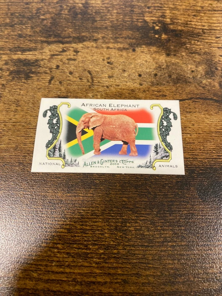 2010 Topps Allen & Ginter's National Animals Minis African Elephant #NA13 - Image 1 of 1