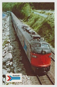 Postal de tren moderno de Armtrak The Coast Starlight paisaje de la costa oeste sin usar - Imagen 1 de 2