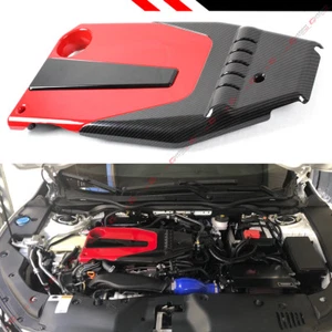 FOR 2016-2021 10TH GEN HONDA CIVIC JDM RED BLACK TYPE-R STYLE ENGINE VALVE COVER - Picture 1 of 5