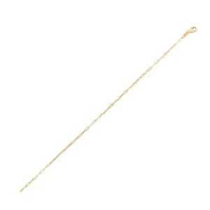14K Gelbgold feine Büroklammer Kette (1,20 mm) - Bild 1 von 1
