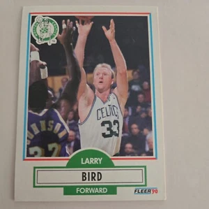 1990-91 Fleer - Black Line Under Biographical Information #8 Larry Bird - Bild 1 von 2