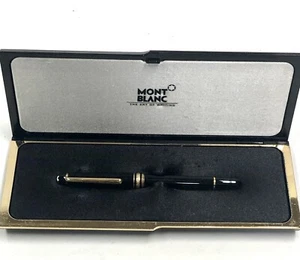 Vintage Montblanc Meisterstück Fountain Pen DD1720509 Black & Gold Hard Case - Picture 1 of 24