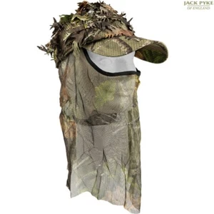 GORRA DE BÉISBOL JACK PYKE LLCS 3D con velo facial para hombres camuflaje inglés sombrero de caza - Imagen 1 de 9